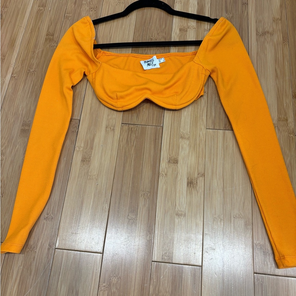 Princess Polly Orange Crop Top